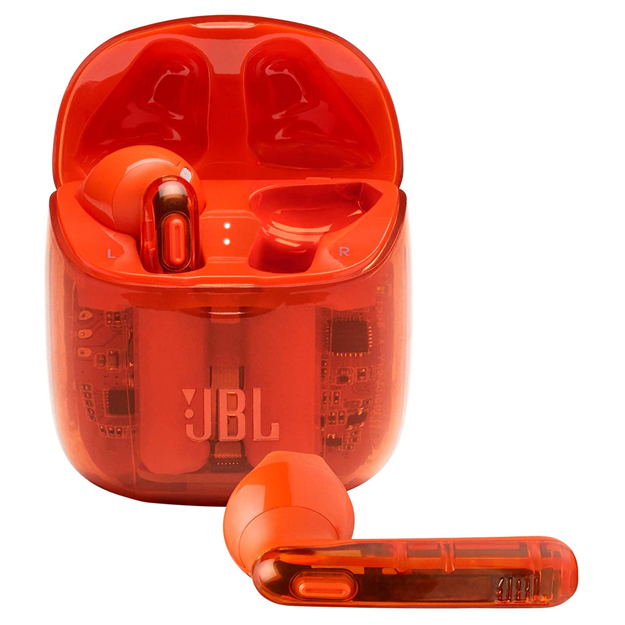 JBL TUNE 225TWS True Wireless In Ear Headphones T225TWS Ghost Orange Metro Home Centre